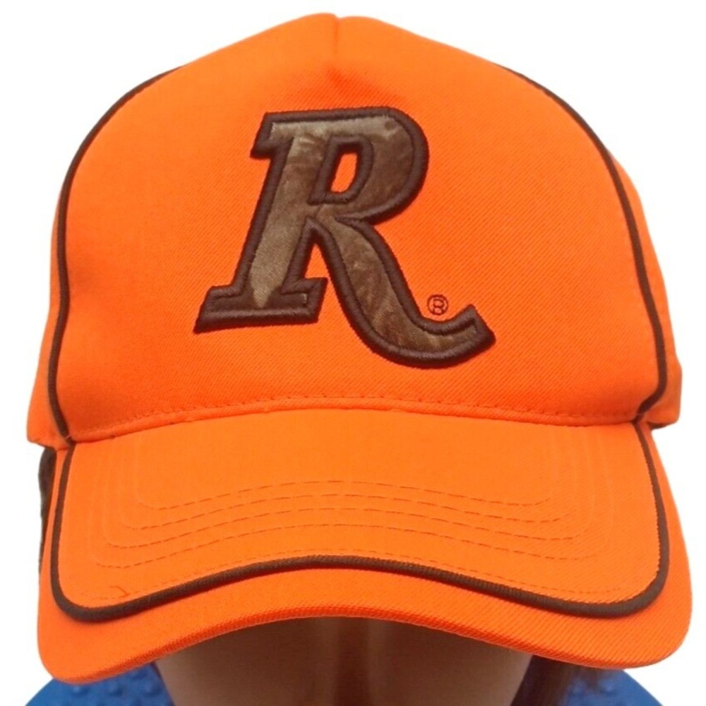Remington Mens Orange Hunting Cap Hat Camo R Strap Back Adjustable‎ Outdoor